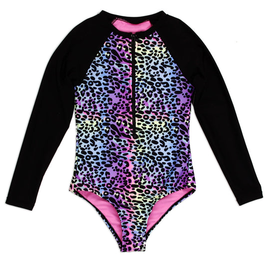 #GIRLSQUAD Girls 4-6X Rash Guard Swimsuit (Pack of 6)