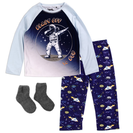 Boys 4-7 Polar Fleece 3-Piece Pajama Set (Pack of 6)