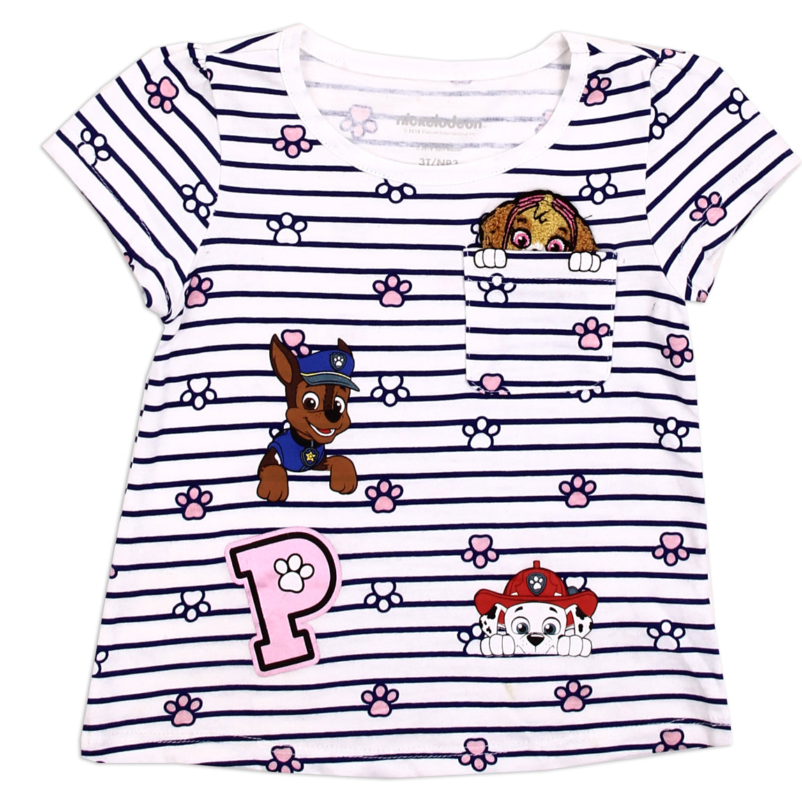 PAW PATROL Girls Toddler T-Shirt (Pack of 6)
